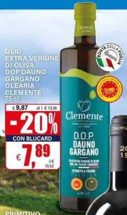 Il Gigante Olio extra vergine di oliva dop dauno gargano olearia clemente offerta