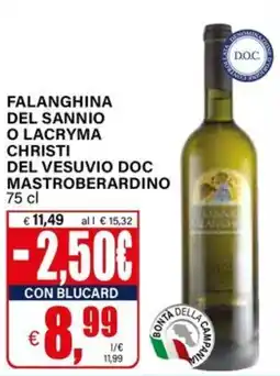 Il Gigante Falanghina del sannio o lacryma christi del vesuvio doc mastroberardino offerta