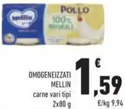 Conad Omogeneizzati MELLIN offerta