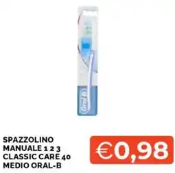 Mercatò Spazzolino manuale 123 classic care 40 medio ORAL-B offerta