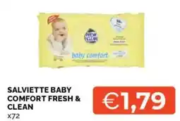 Mercatò Salviette baby comfort FRESH & CLEAN x72 offerta