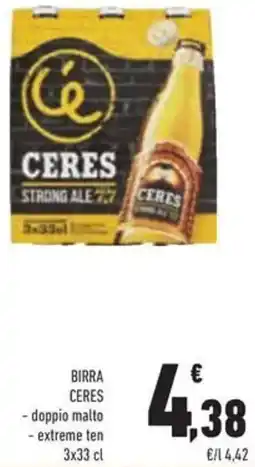 Conad Birra CERES offerta