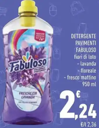 Conad Detergente pavimenti FABULOSO offerta