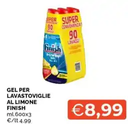 Mercatò Gel per lavastoviglie al limone FINISH offerta