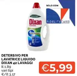 Mercatò Detersivo per lavatrice liquido DIXAN offerta