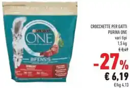 Conad Crocchette per gatti PURINA ONE offerta