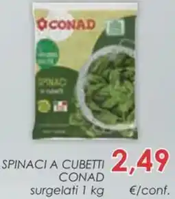 Conad Spinaci a cubetti CONAD offerta
