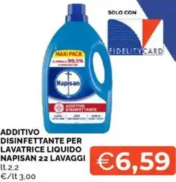Mercatò Additivo disinfettante per lavatrice liquido NAPISAN offerta