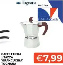 Mercatò Caffettiera 1 tazza 'grancucina' TOGNANA offerta
