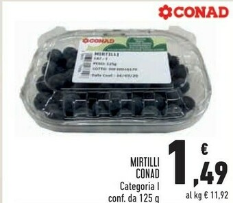 Conad Conad mirtilli offerta