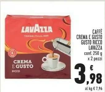 Conad Caffe crema e gusto gusto ricco offerta