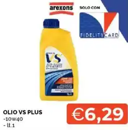 Mercatò arexons Olio vs plus 10W40 offerta