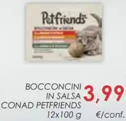 Conad Bocconcini in isalsa CONAD PETFRIENDS offerta
