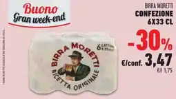 Conad Birra moretti offerta