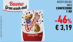 Conad Biscotti gocciole PAVESI offerta