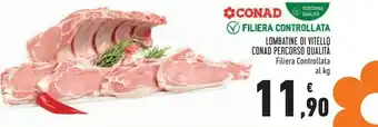 Conad Conad - lombatine di vitello offerta