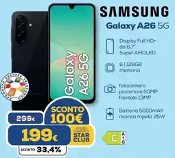 Euronics SAMSUNG Galaxy A26 5G offerta