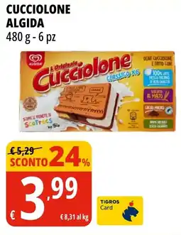 Tigros Cucciolone ALGIDA offerta