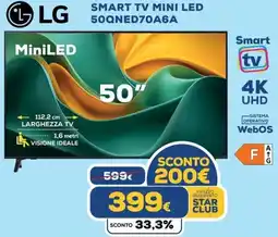 Euronics LG SMART TV MINI LED 50QNED70A6A offerta