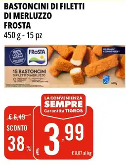 Tigros Bastoncini di filetti di merluzzo FROSTA offerta