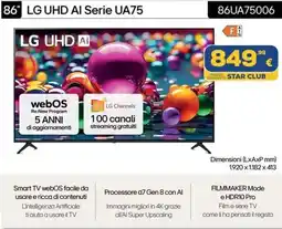 Euronics LG UHD AI Serie UA75 86UA75006 FA offerta