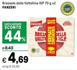Iper La Grande Bresaola della Valtellina IGP PANZERI offerta