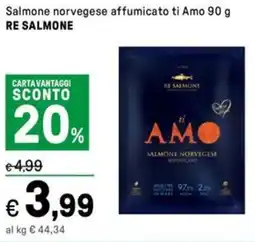 Iper La Grande Salmone norvegese affumicato ti Amo RE SALMONE offerta