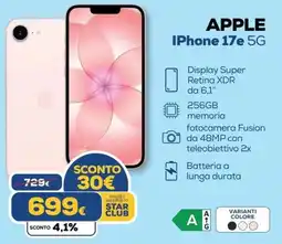 Euronics APPLE IPhone 17e 5G offerta