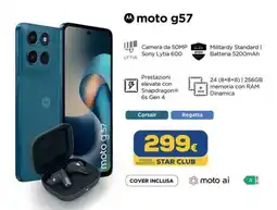 Euronics motorola moto g57 offerta