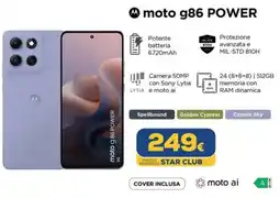 Euronics motorola moto g 86 POWER offerta