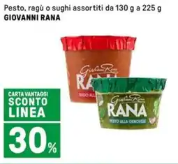 Iper La Grande Pesto, ragù o sughi GIOVANNI RANA offerta