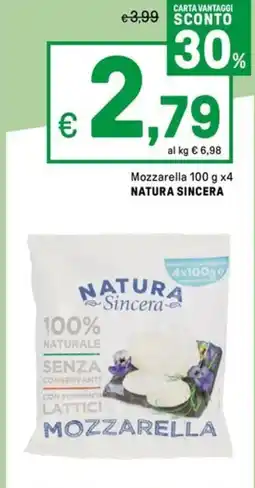 Iper La Grande Mozzarella NATURA SINCERA offerta