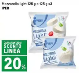 Iper La Grande Mozzarella lightLight IPER offerta