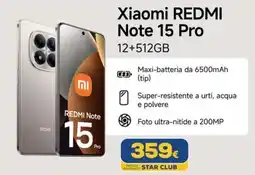 Euronics Xiaomi REDMI Note 15 Pro offerta