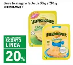 Iper La Grande Linea formaggi a fette LEERDAMMER offerta