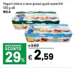 Iper La Grande Yogurt intero o zero grassi MILA offerta