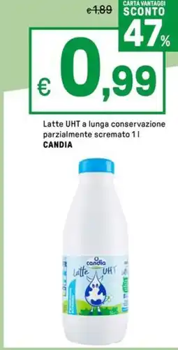 Iper La Grande Latte UHT a lunga conservazione parzialmente scremato CANDIA offerta