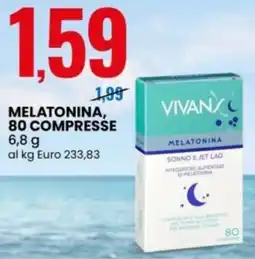 Eurospin Vivans melatonina, 80 compresse offerta