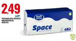Eurospin Soft dream tovaglioli space monovelo offerta