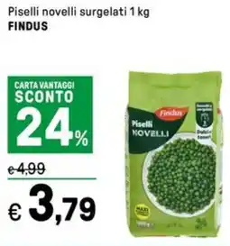 Iper La Grande Piselli novelli surgelati FINDUS offerta