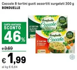 Iper La Grande Coccole 8 tortini surgelati BONDUELLE offerta