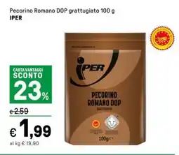 Iper La Grande Pecorino Romano DOP grattugiato IPER offerta