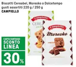 Iper La Grande Biscotti Cereabel, Moresko o Dolcetempo CAMPIELLO offerta