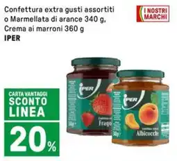Iper La Grande Confettura extra o Marmellata di arance , Crema ai marroni IPER offerta