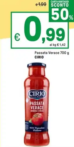 Iper La Grande Passata Verace CIRIO offerta