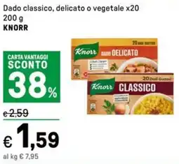 Iper La Grande Dado classico, delicato o vegetale x20 KNORR offerta