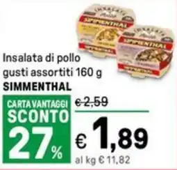 Iper La Grande Insalata di pollo SIMMENTHAL offerta