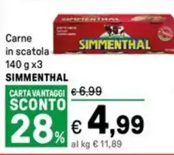 Iper La Grande Carne in scatola SIMMENTHAL offerta