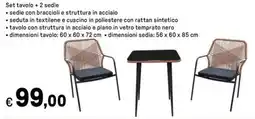 Iper La Grande Set tavolo +2 sedie offerta
