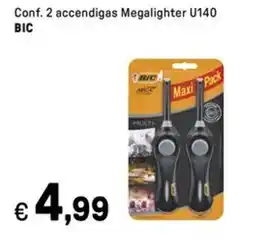 Iper La Grande Conf. 2 accendigas Megalighter U140 BIC offerta